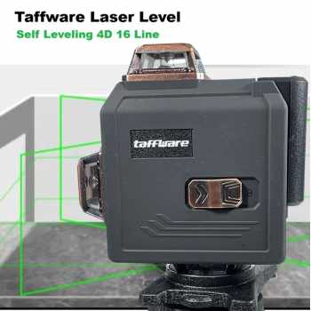 Taffware Laser Level Self Leveling 4D 16 Line Alarm With Remote - ND16
