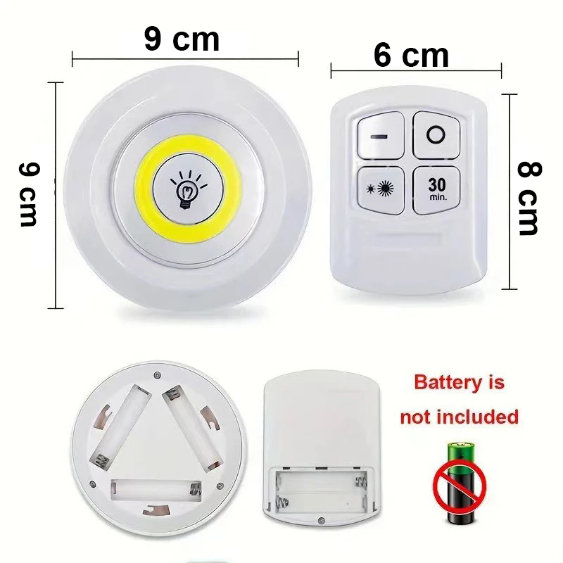 Gambar produk HBI Lampu Tempel LED Cabinet Touch Cool White with Remote Control - H-22