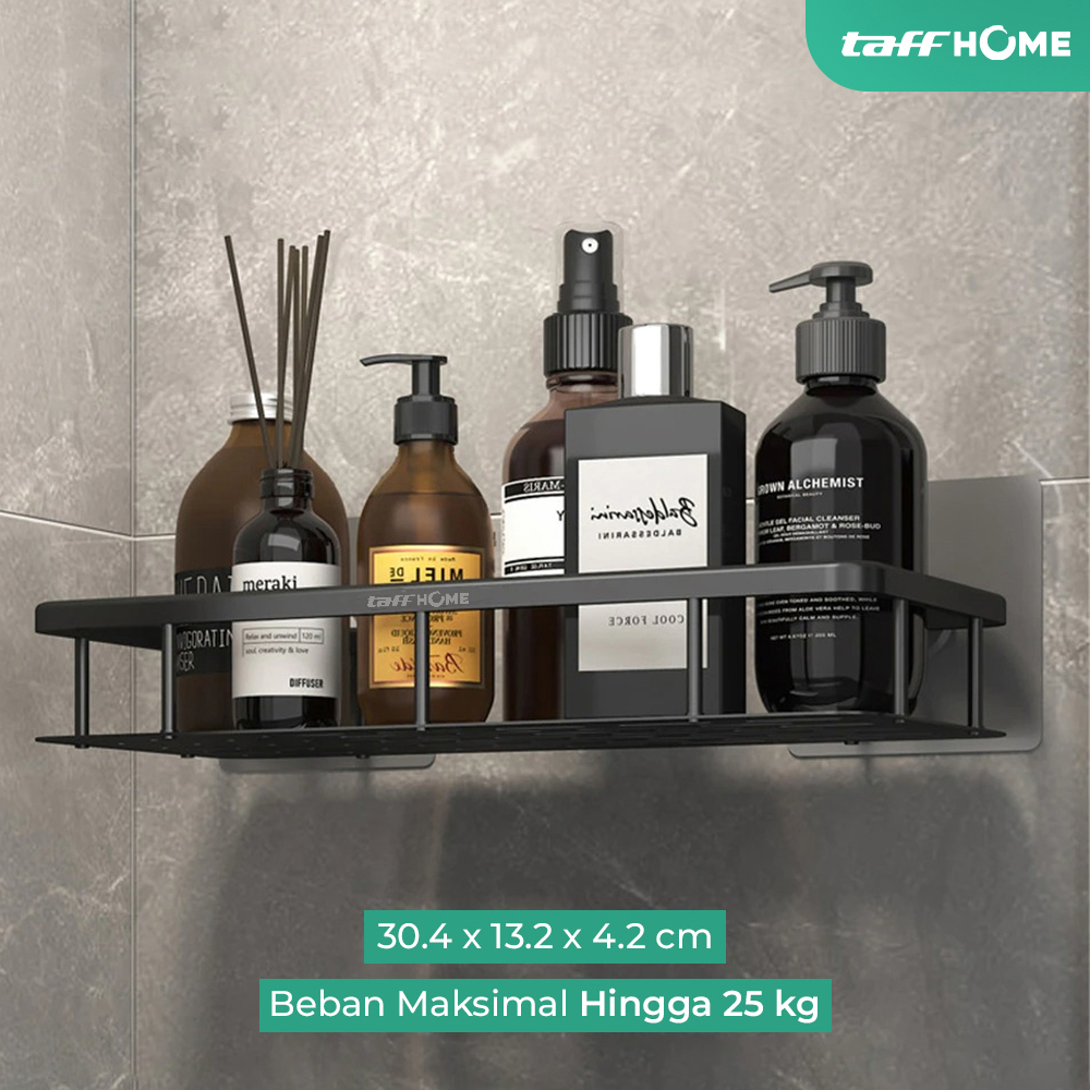 Gambar produk TaffHOME Rak Gantung Kamar Mandi Bathroom Organizer Rack Aluminium - SHR241