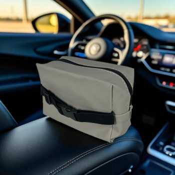 Gambar produk KUSH Tempat Tisu Mobil Multifunctional Car Tissue Box Nappa Leather - K-7