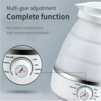 Gambar produk FMA Mini Portable Stainless Steel Folding Travel Kettle 600ml - ZDTW-6