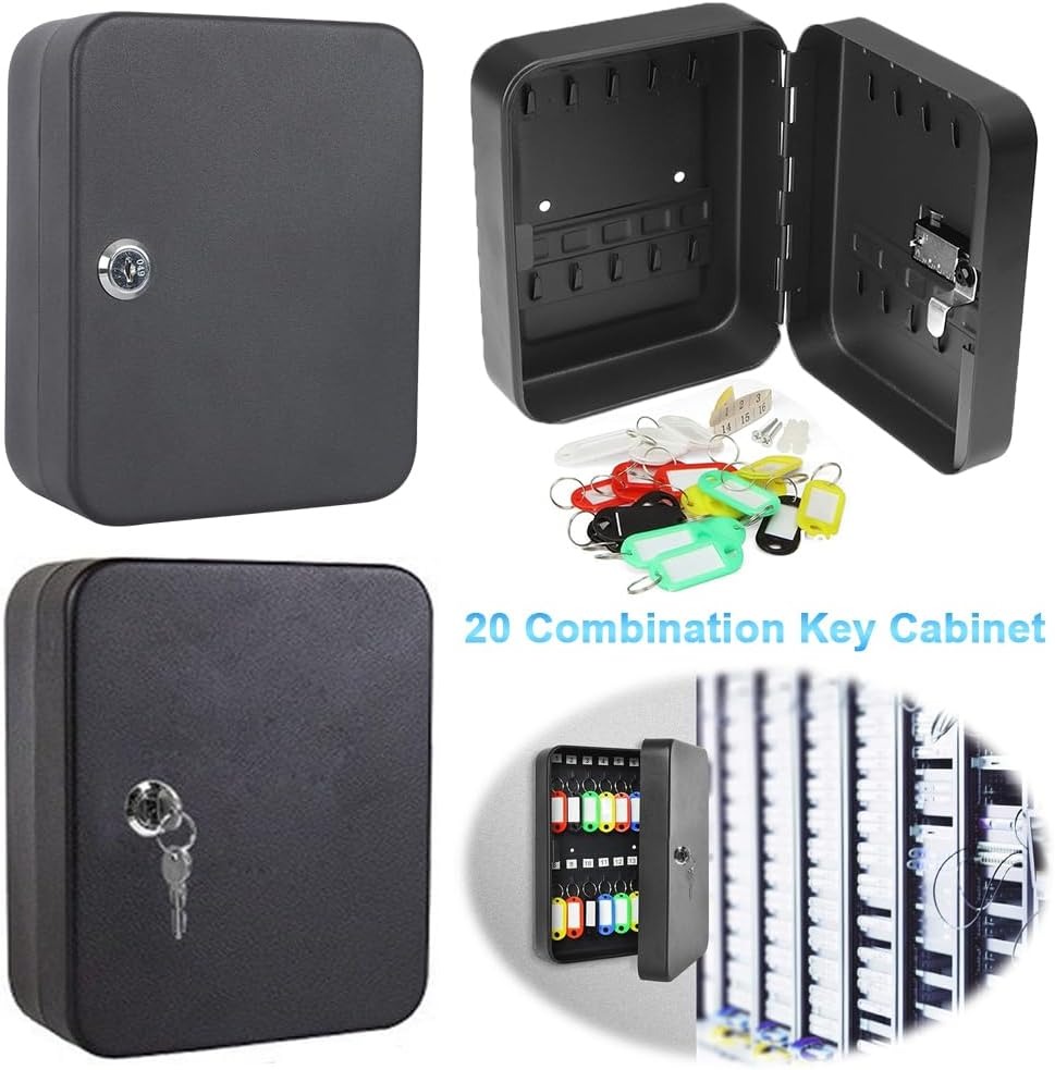 Gambar produk KDK Lemari Kunci Cabinet 20 Hook Key Box Wall Mounted with Key Lock - KD-20