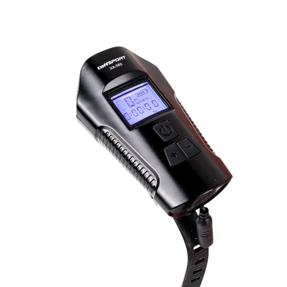 Gambar produk TaffSPORT Lampu Depan Sepeda LED Klakson Speedometer LCD 1500mAh - XA-585