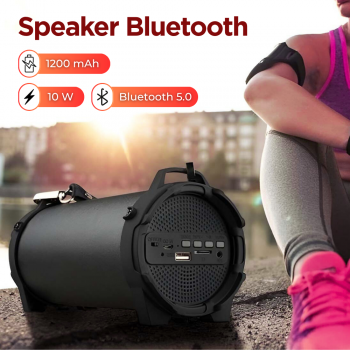 Gambar produk Smalody Speaker Bluetooth Portable Boombox Outdoor FM Radio 10W - SL-10