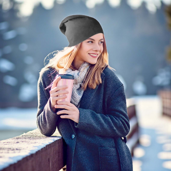 Gambar produk Ecobros Topi Kupluk Pria Wanita Kain Katun Winter Beanie Hat - EC001
