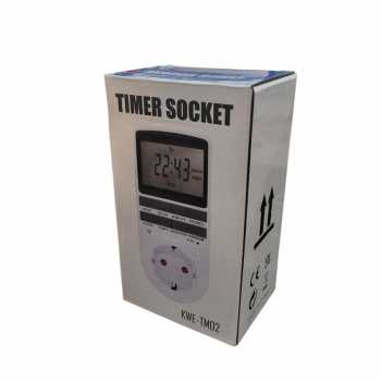 Gambar produk Taffware Stop Kontak Programmable Timer Switch 10 Program 230V/16A - KWE-TM02-EU