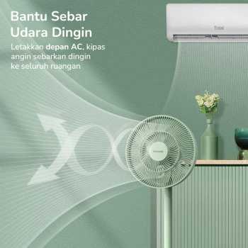 Gambar produk QCOOKER Kipas Angin Lantai Floor Fan Multi Angle Swing - QD0217