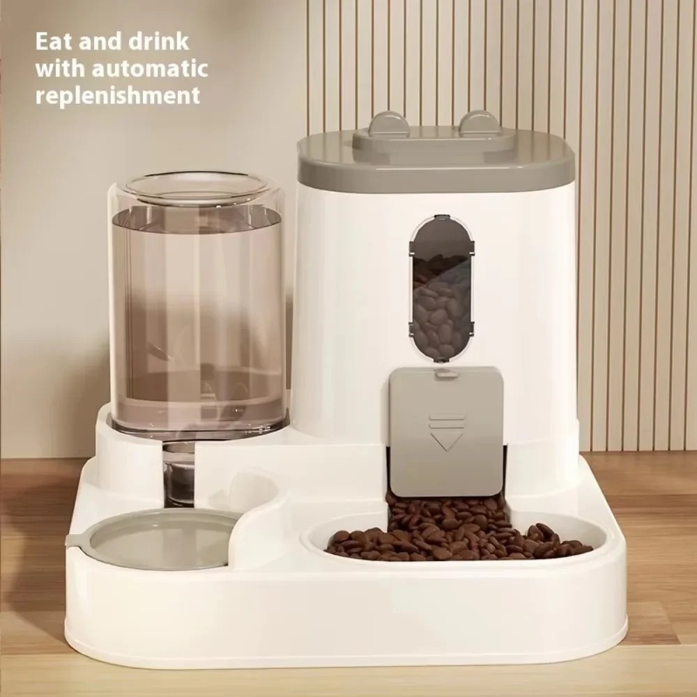 Gambar produk XYNYAN Tempat Makan Minum Anjing Kucing 2in1 Pet Food Water Dispenser - DC-168