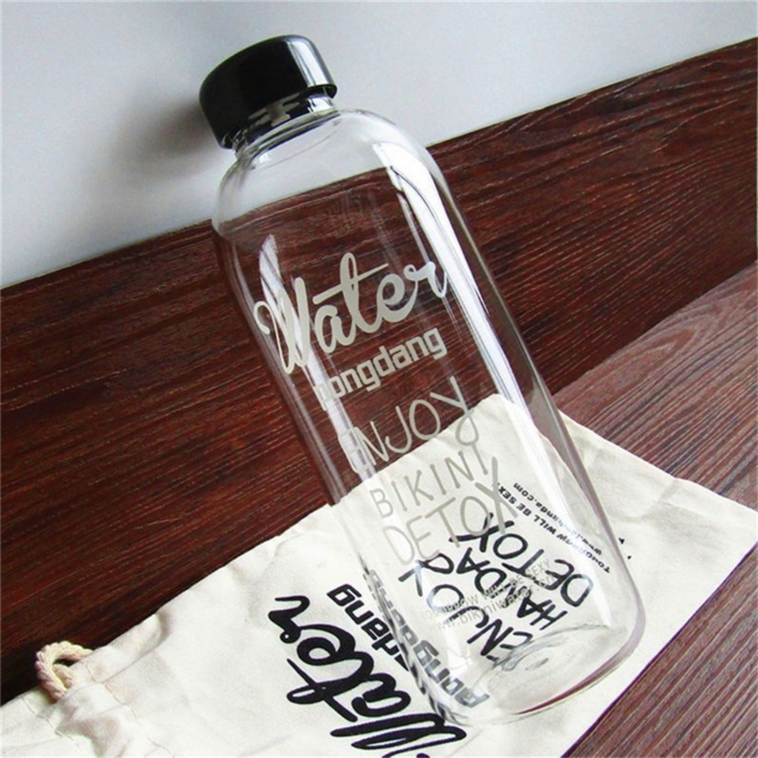 Gambar produk LAMHANDA Botol Minum Plastik Detox Infused Water Bottle BPA Free 1L - QWF236