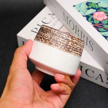 Gambar produk FLAMBE Gelas Keramik Kopi Teh Vintage Japanese Style Ceramic Cup 200ml - FB014