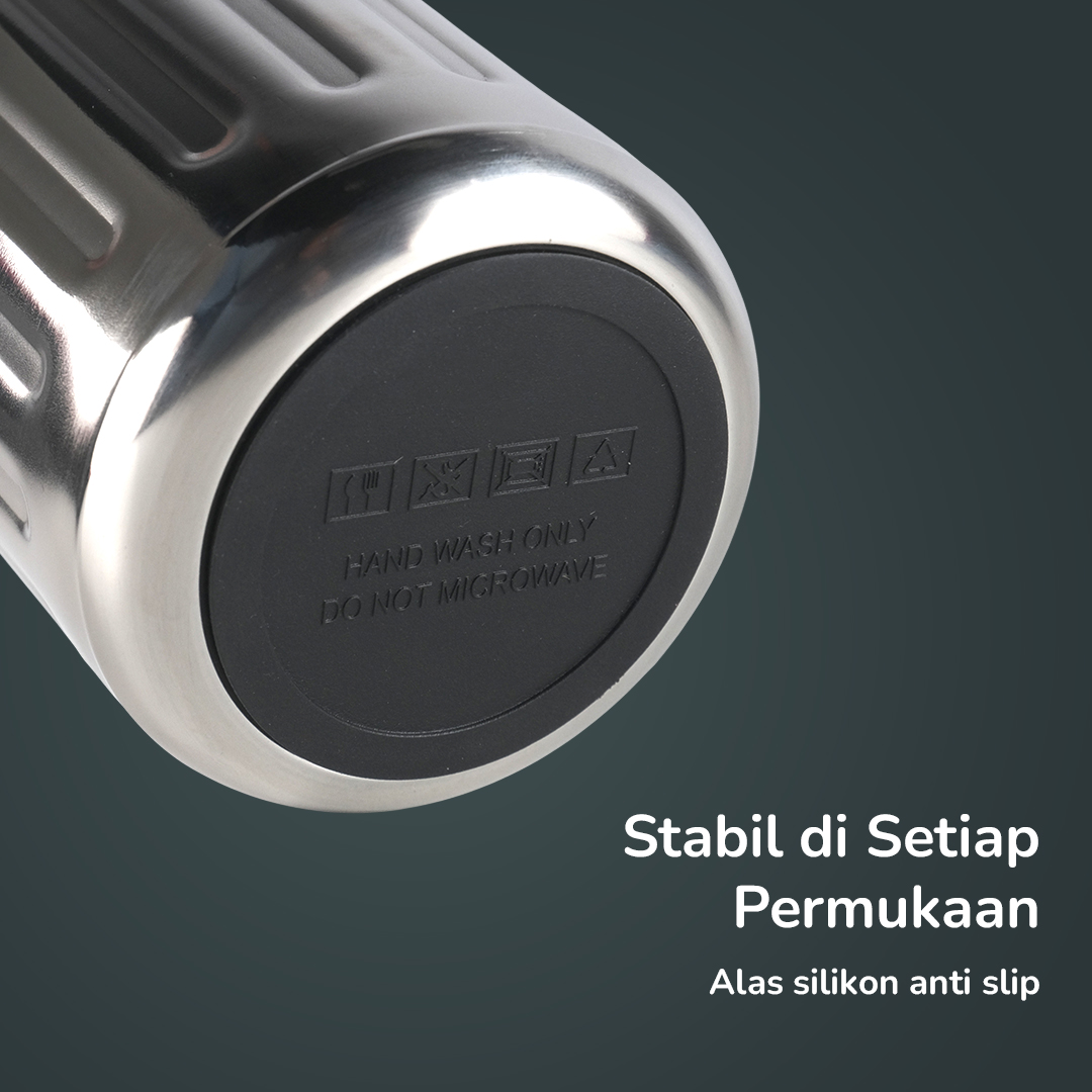 Gambar produk Muloo Botol Minum Tumbler Smart Display Stainless Steel 400ml - M45