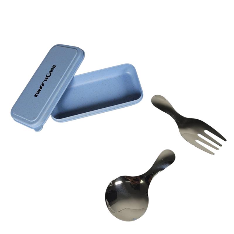 Gambar produk TaffHOME Sendok dan Garpu Mini Cutlery Spoon 304 Stainless Steel - R-304