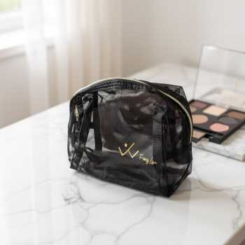 Gambar produk Fang Lun Tas Make Up Kosmetik Transparent Mesh Octagon Bag - SMG2