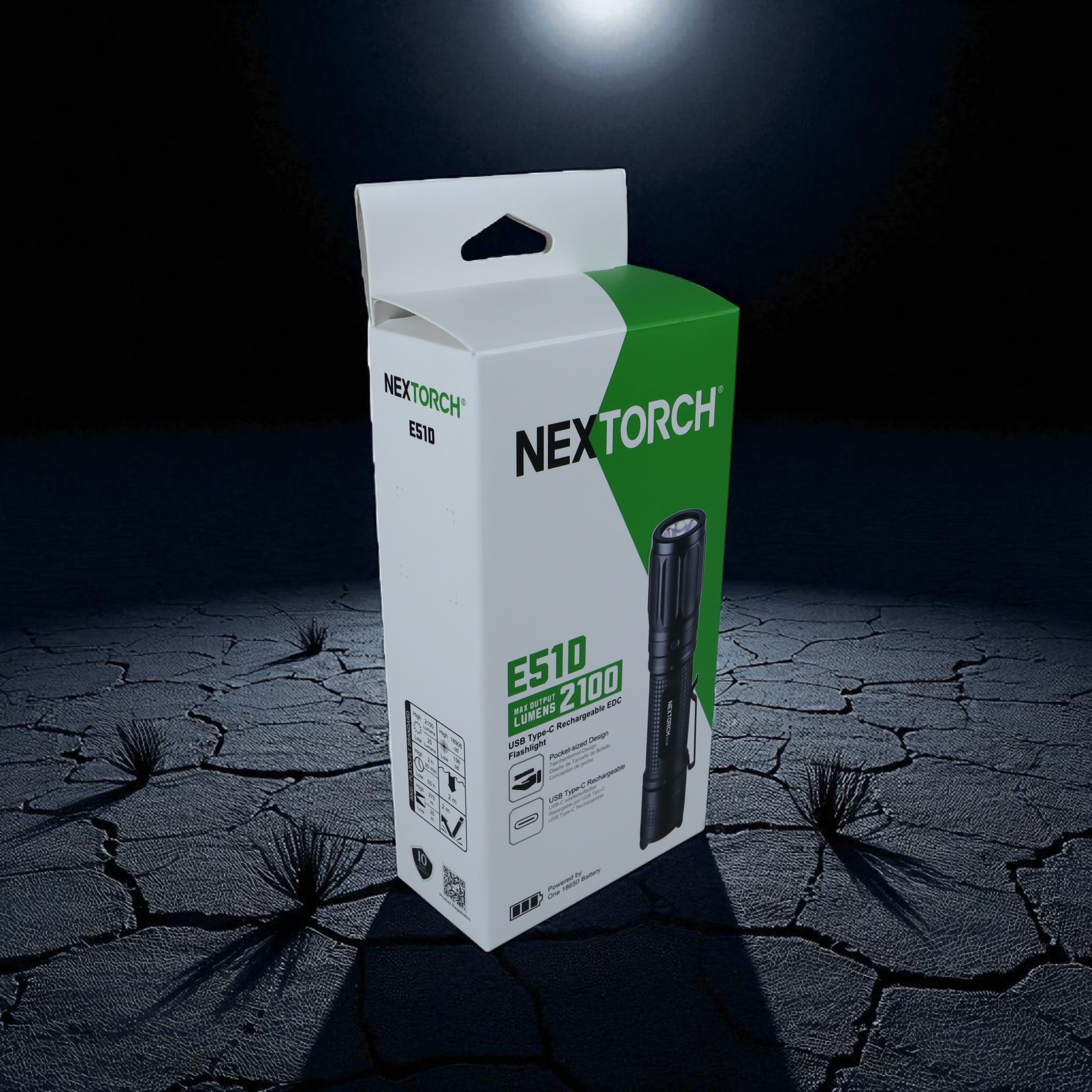 Gambar produk NEXTORCH Senter LED Tactical Flashlight IPX8 2100 Lumens - E51D
