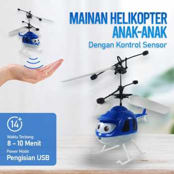 Gambar produk Mainan Helikopter Anak-Anak dengan Kontrol Sensor - HJ-8188