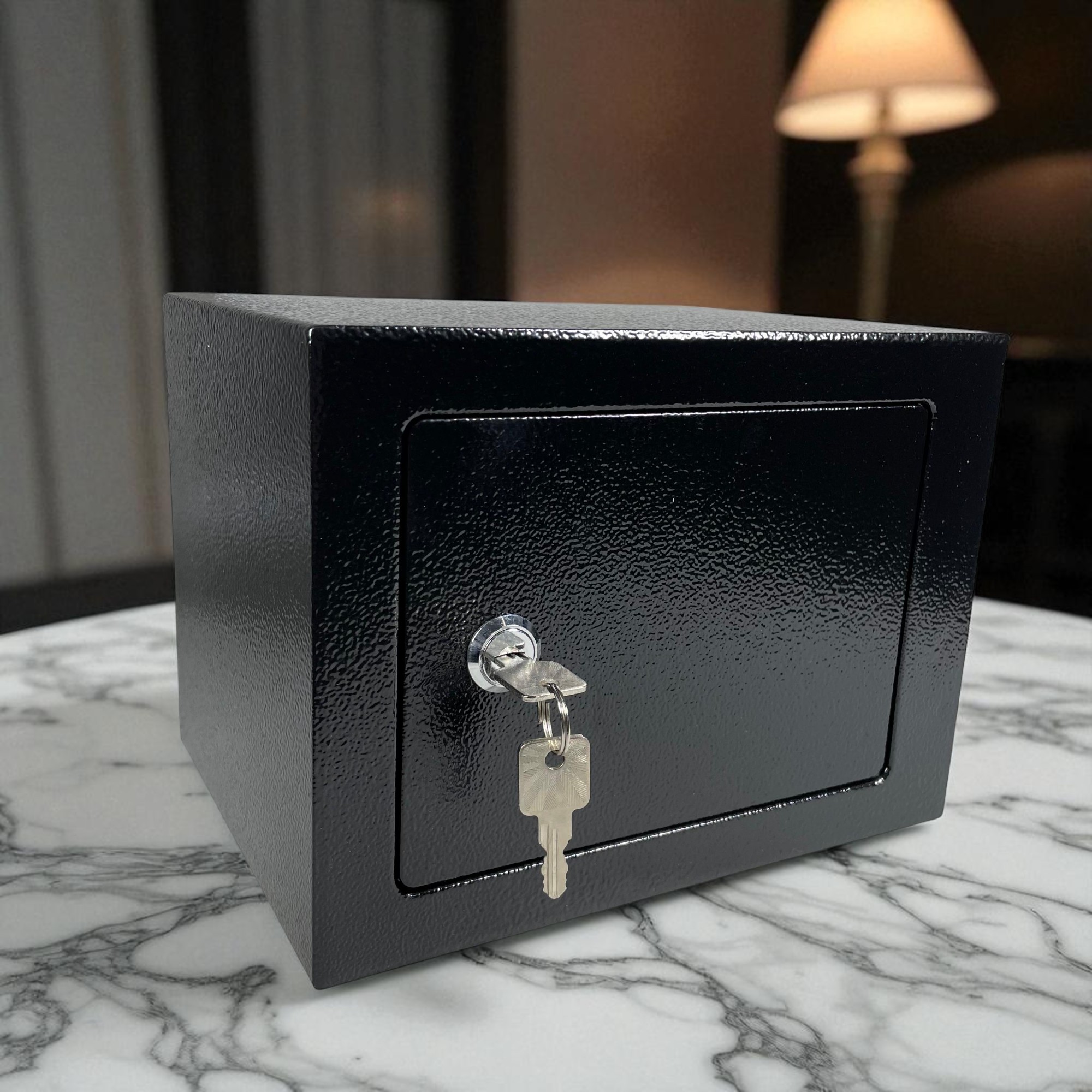 Gambar produk DEBOX Kotak Brankas Hotel Mini Home Safe Deposit Box Tanpa Lubang Koin - DE501