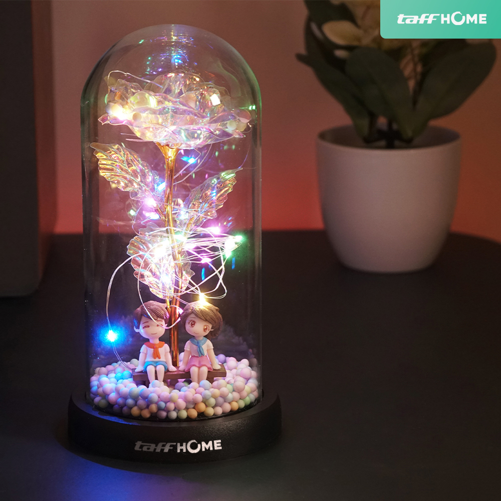 Gambar produk TaffHOME Lampu Meja Hias LED Galaxy Rose Eternal Colorful Light School Uniform Style - TH-505
