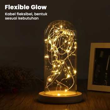 Gambar produk OKAL Lampu Hias Tumblr String Lights 50 LED 7M with Solar Panel - OKLED7