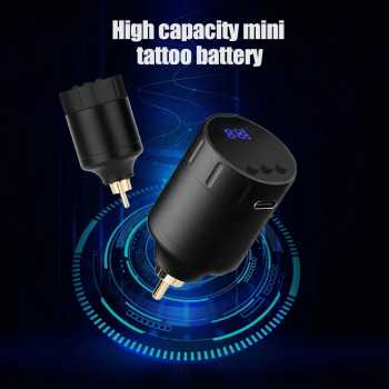 Gambar produk ROCKET Wireless Tattoo Machine Kit Travel 4mm 1300mAh with Cartridge - YL359