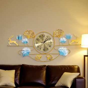 Gambar produk TaffHOME Jam Dinding Quartz Iron Luxury European Style Clock 100cm - 2311
