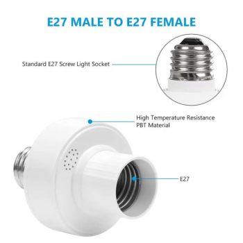 Gambar produk TSLEEN Fitting Lampu Wireless Remote Control E27 Timer Switch Lamp - TS803