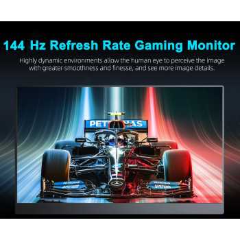 Gambar produk UPERFECT Portable Monitor 17.3 Inch IPS QHD 2.5K 144Hz Type C - UP-17