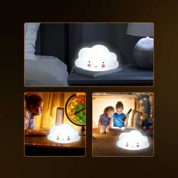 Gambar produk FGHGF Lampu Tidur LED Anak Karakter Lucu 1W Awan - FGH01