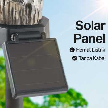 Gambar produk OOBEST Lampu Taman Hias Burung Hantu Waterproof Solar Panel Warm White - SG15S