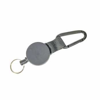 Gambar produk QOONG Gantungan Kunci Retractable Carabiner Steel Wire - H24