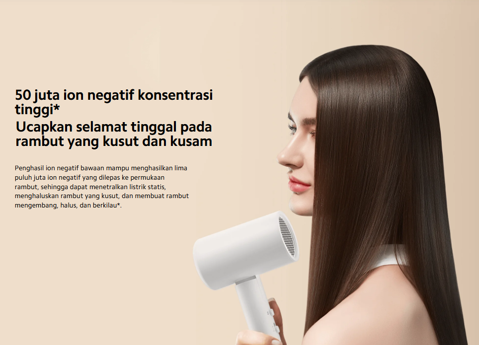 Gambar produk Xiaomi Pengering Rambut Compact Hair Dryer 1600W 20.000RPM - H101