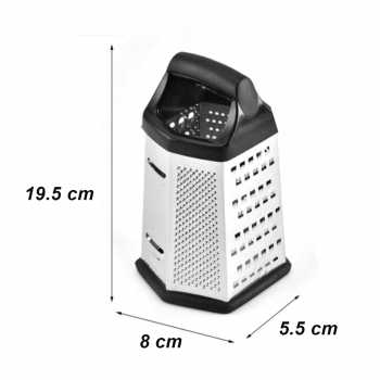 Gambar produk Slight Parutan Pengiris Sayur Serbaguna 6 Side Stainless Steel Grater - INU158