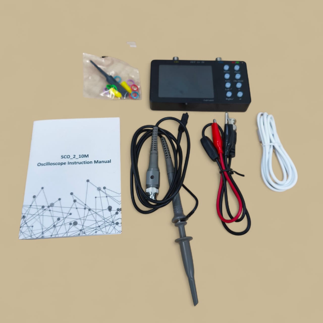 Gambar produk ENGINEER Oscilloscope Digital Dual Channel Lissajous Mode 3.2 Inch - SCO2