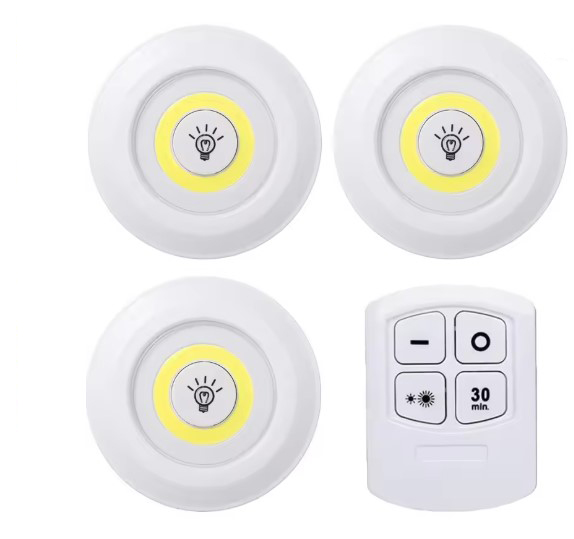 Gambar produk HBI Lampu Tempel LED Cabinet Touch Cool White with Remote Control - H-22