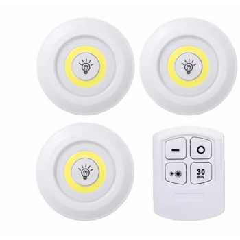 Gambar produk HBI Lampu Tempel LED Cabinet Touch Cool White with Remote Control - H-22