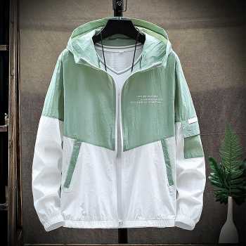 Gambar produk MOMO Jaket Running Anti UV Windbreaker Korean Style Polyester XXL - MM067
