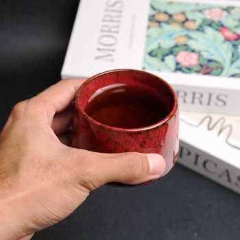 Gambar produk FLAMBE Gelas Keramik Kopi Teh Vintage Japanese Style Ceramic Cup 200ml - FB014