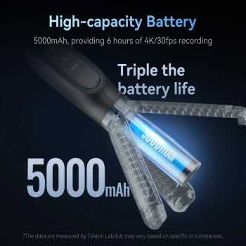 Gambar produk TELESIN Tripod Kamera Aksi Tongsis Monopod Power Bank Bluetooth Remote - S1-CSS-01-TGP