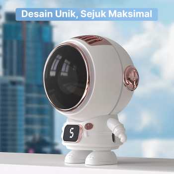 Gambar produk REUP Kipas Angin Portable Gantung Astronaut Mini Cooling 500mAh - T12