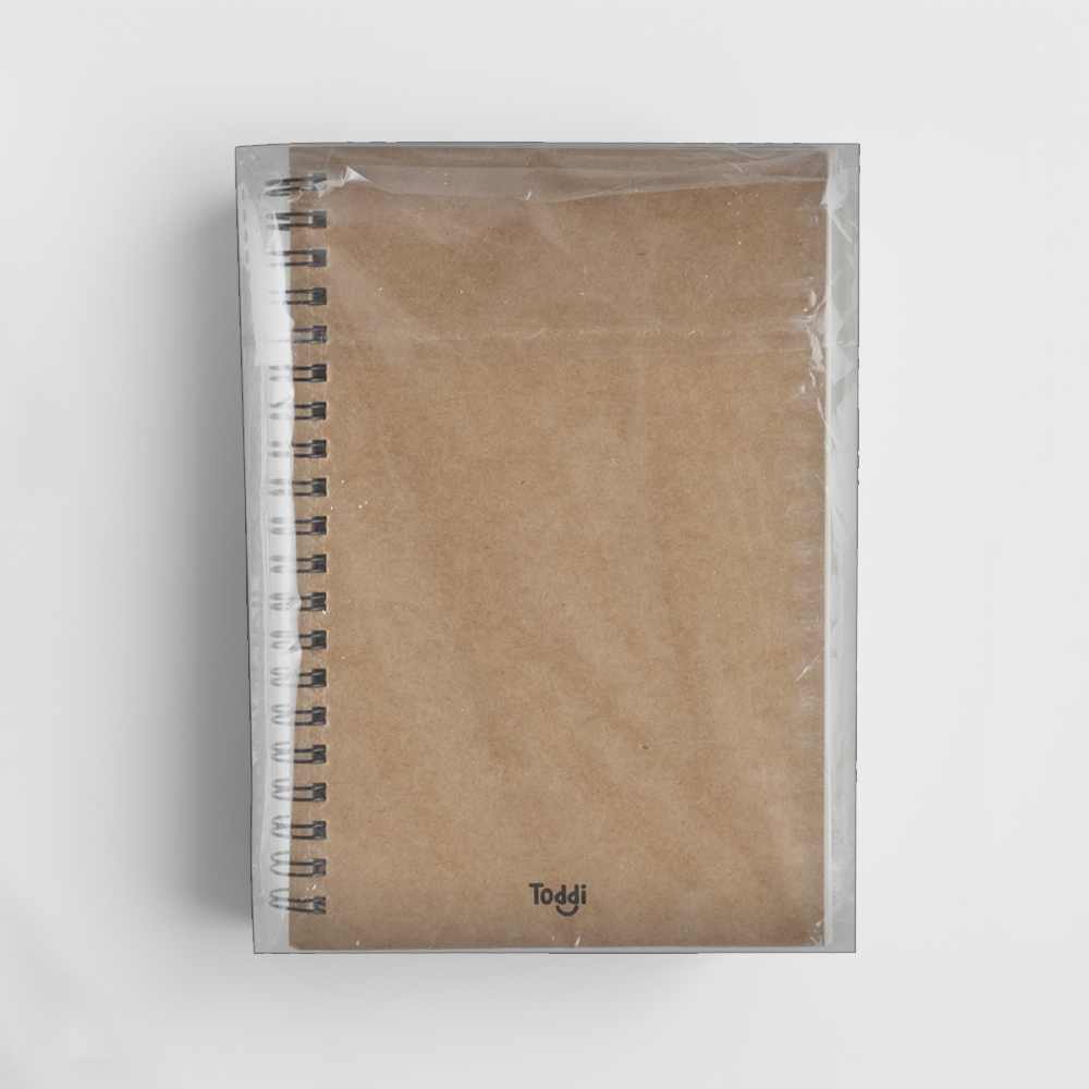 Gambar produk Toddi Buku Jurnal Softcover Notebook Diary 68GSM 100 Halaman Blank - TD6