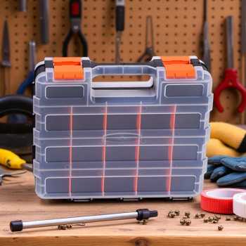 Gambar produk FNICEL Kotak Perkakas Multifungsi Storage Tool Box Double Side - G-322
