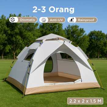 XTZ Tenda Camping Lipat Otomatis 2-3 Orang Double Layer Waterproof - X232