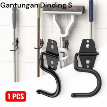 Gambar produk Szuper Gantungan Dinding S Hook Wall Mount Organizer Heavy Duty - INU159