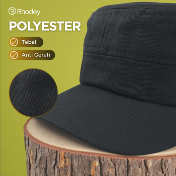Gambar produk Rhodey Topi Komando Pria Wanita Polos Polyester - F314