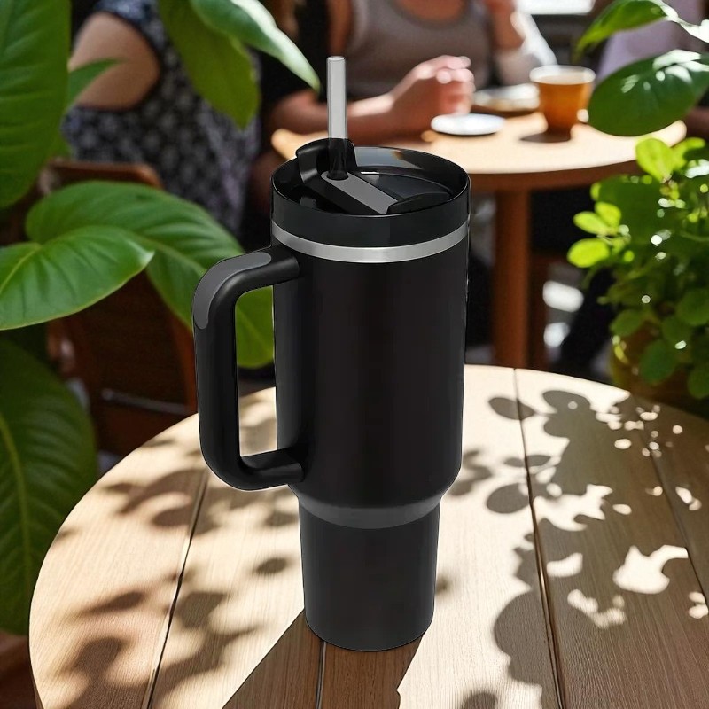 Gambar produk TLXT Botol Minum Tumbler Air Panas Dingin Straw Flask BPA Free 1.2L - YS-9388