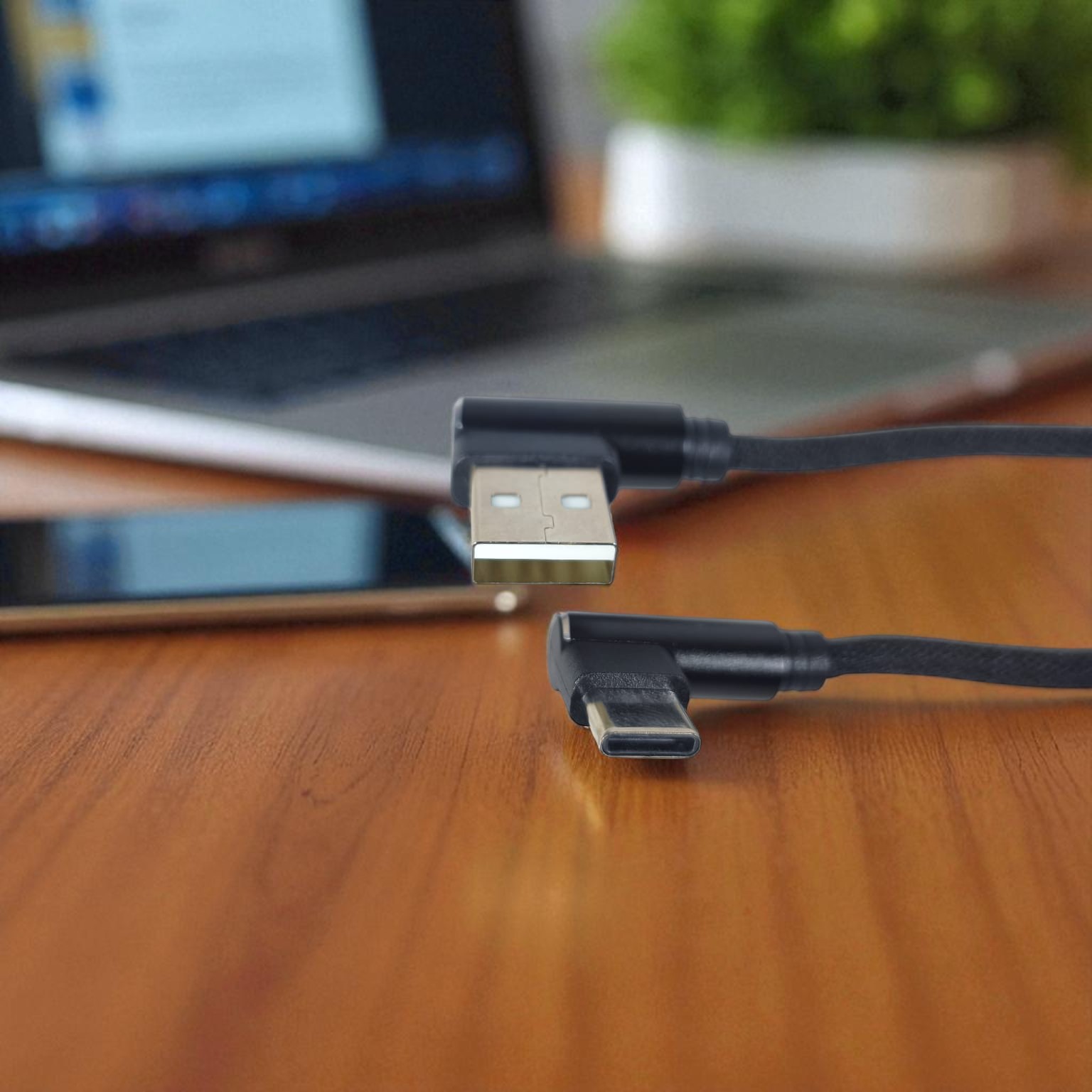 Gambar produk OLAF Kabel Data USB Type C Multifungsi L Shape 2A 1M - OL01