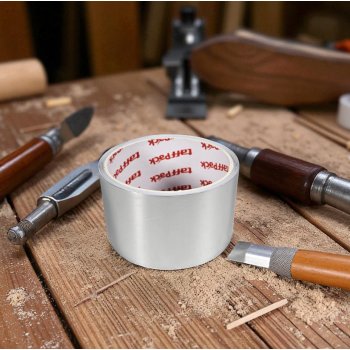 Gambar produk TaffPACK Lakban Aluminium Foil Tape Tahan Panas Anti Bocor 0.06mm 5M 50mm - INU162