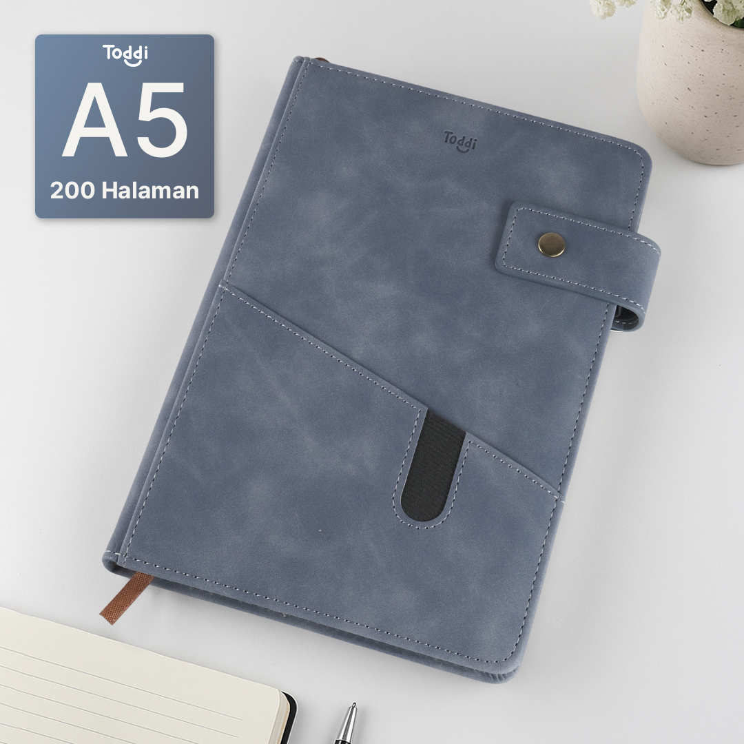 Gambar produk Toddi Buku Jurnal Hardcover Notebook Diary 80 GSM 200 Halaman A5 - TD157