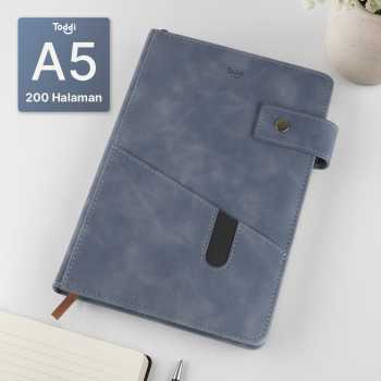 Toddi Buku Jurnal Hardcover Notebook Diary 80 GSM 200 Halaman A5 - TD157