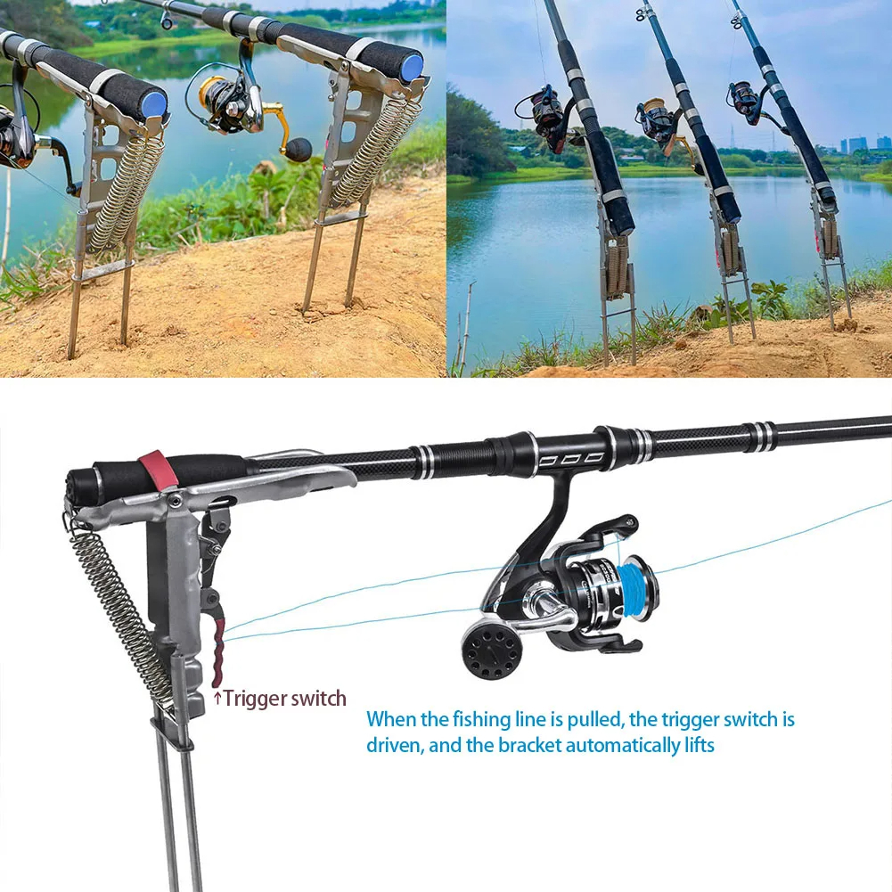 Gambar produk LIXADA Bracket Joran Pancing Ikan Automatic Spring Lifting - V-004