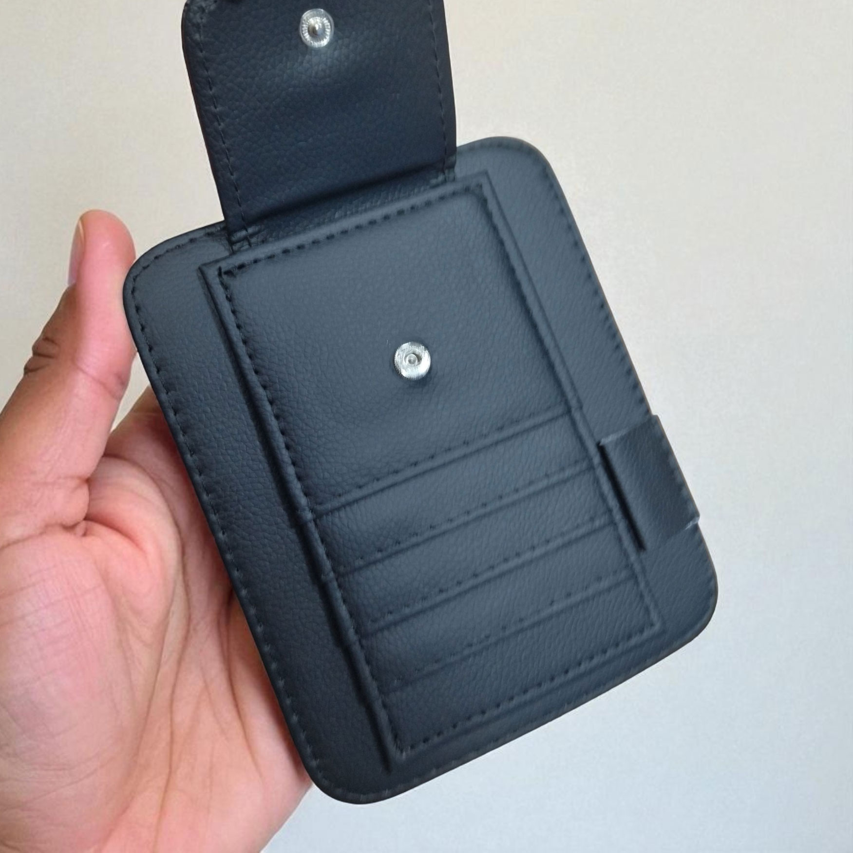 Gambar produk POSSBAI Dompet Kartu Mobil Car Sun Visor Holder - CP04740